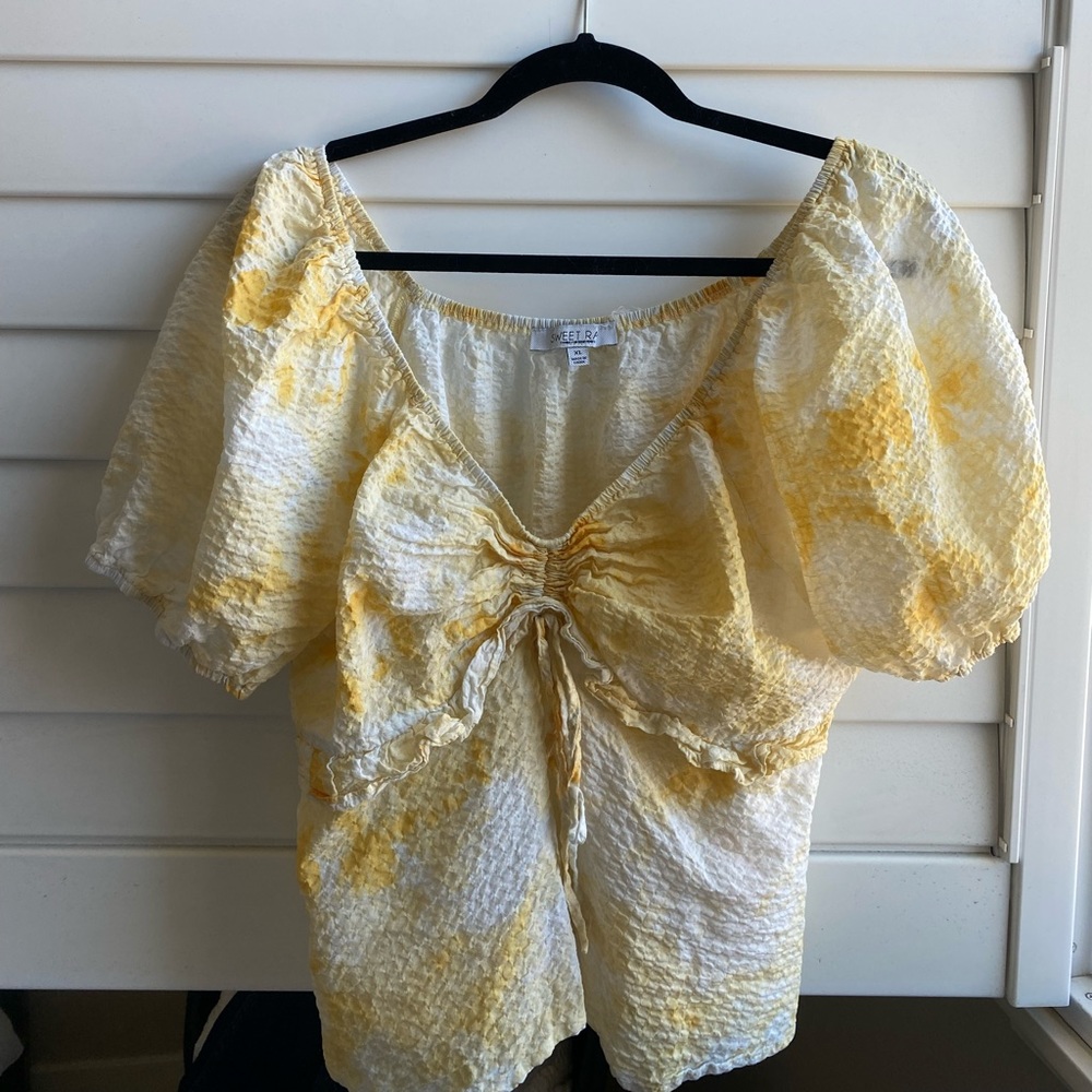 Sweet Rain Yellow Blouse